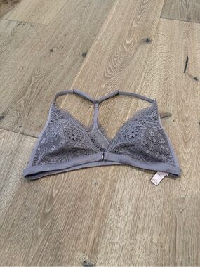 Victoria's Secret Lace Bralette in Light Gray
